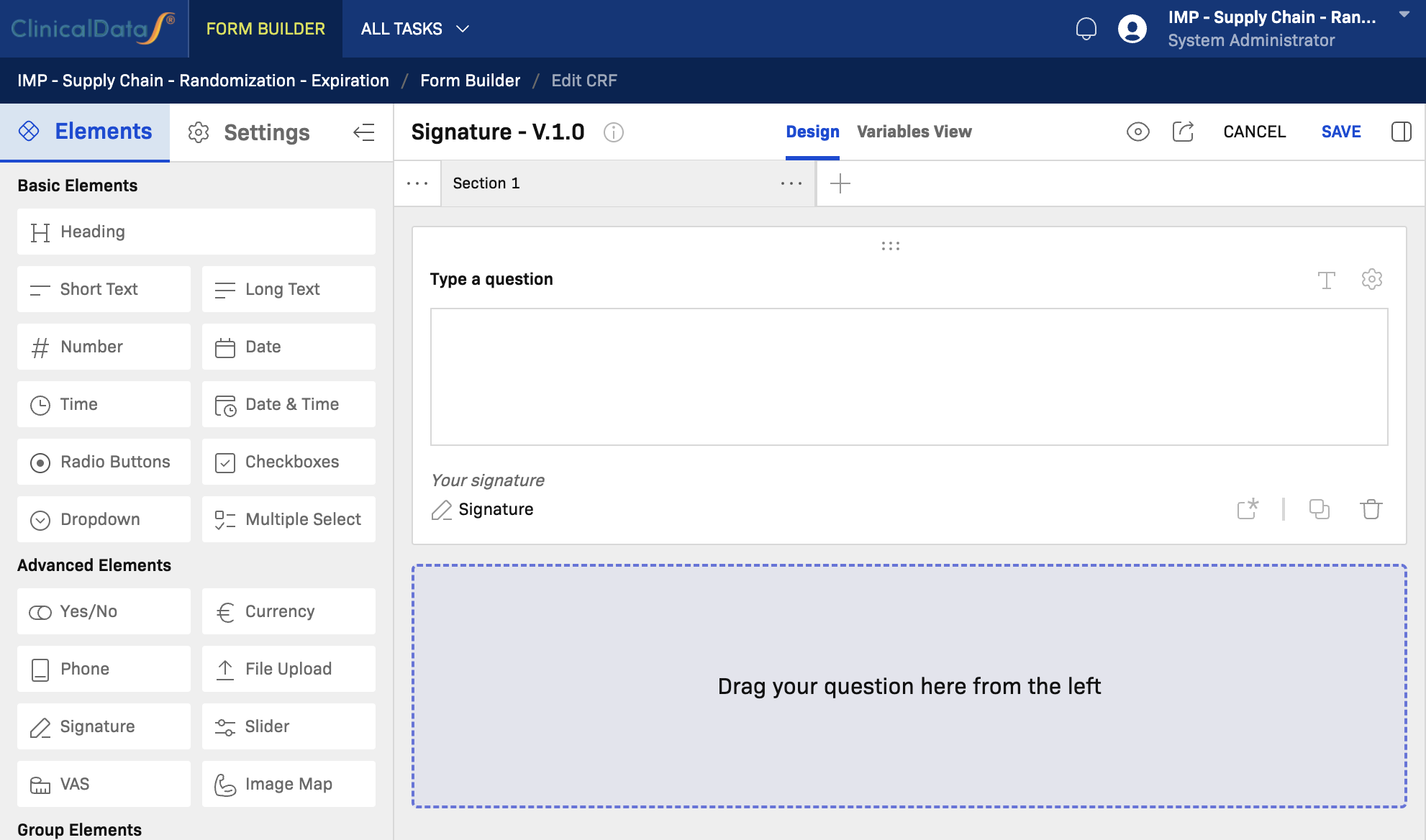 CRF editor overview