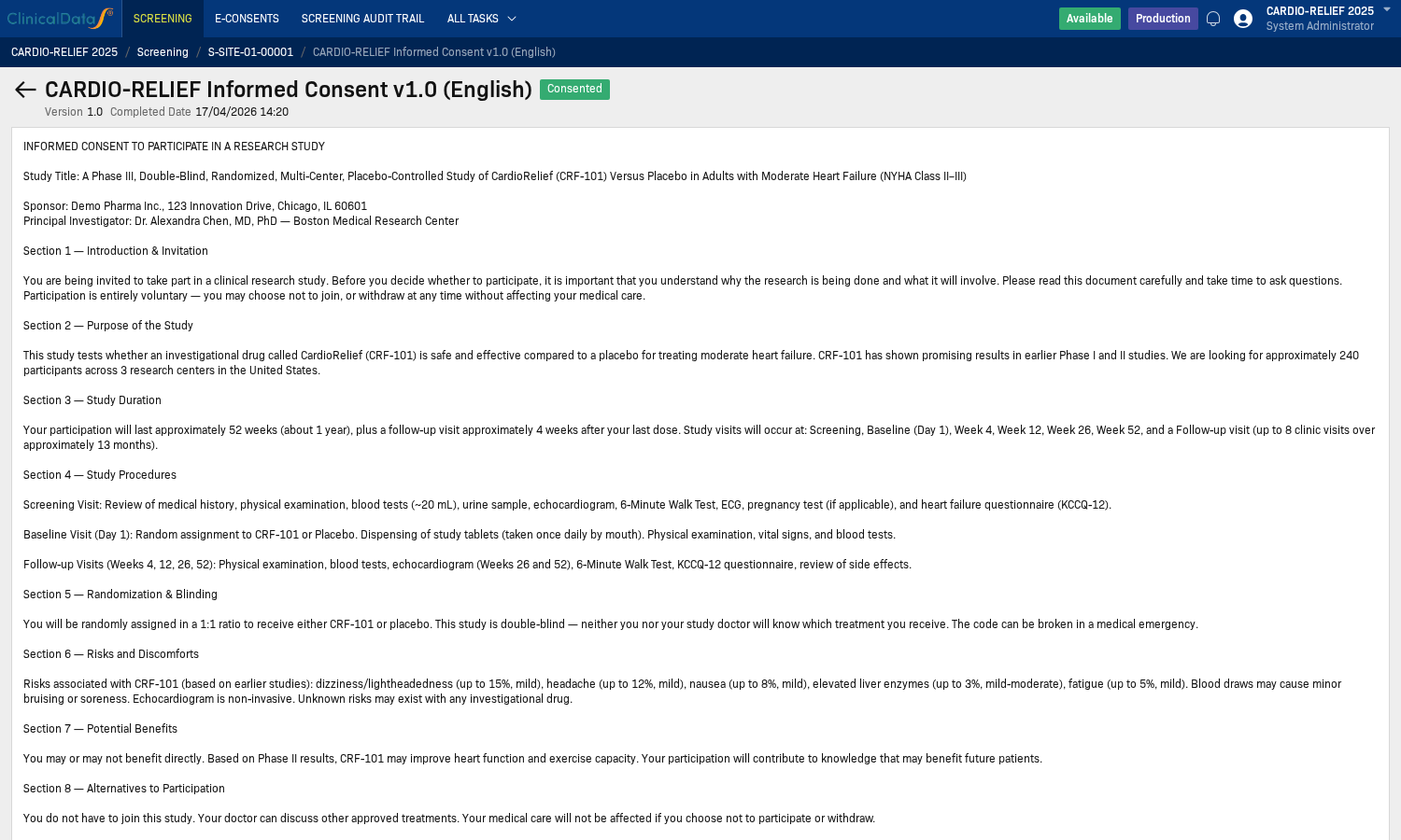 Signing Step 3 - Consent form screen