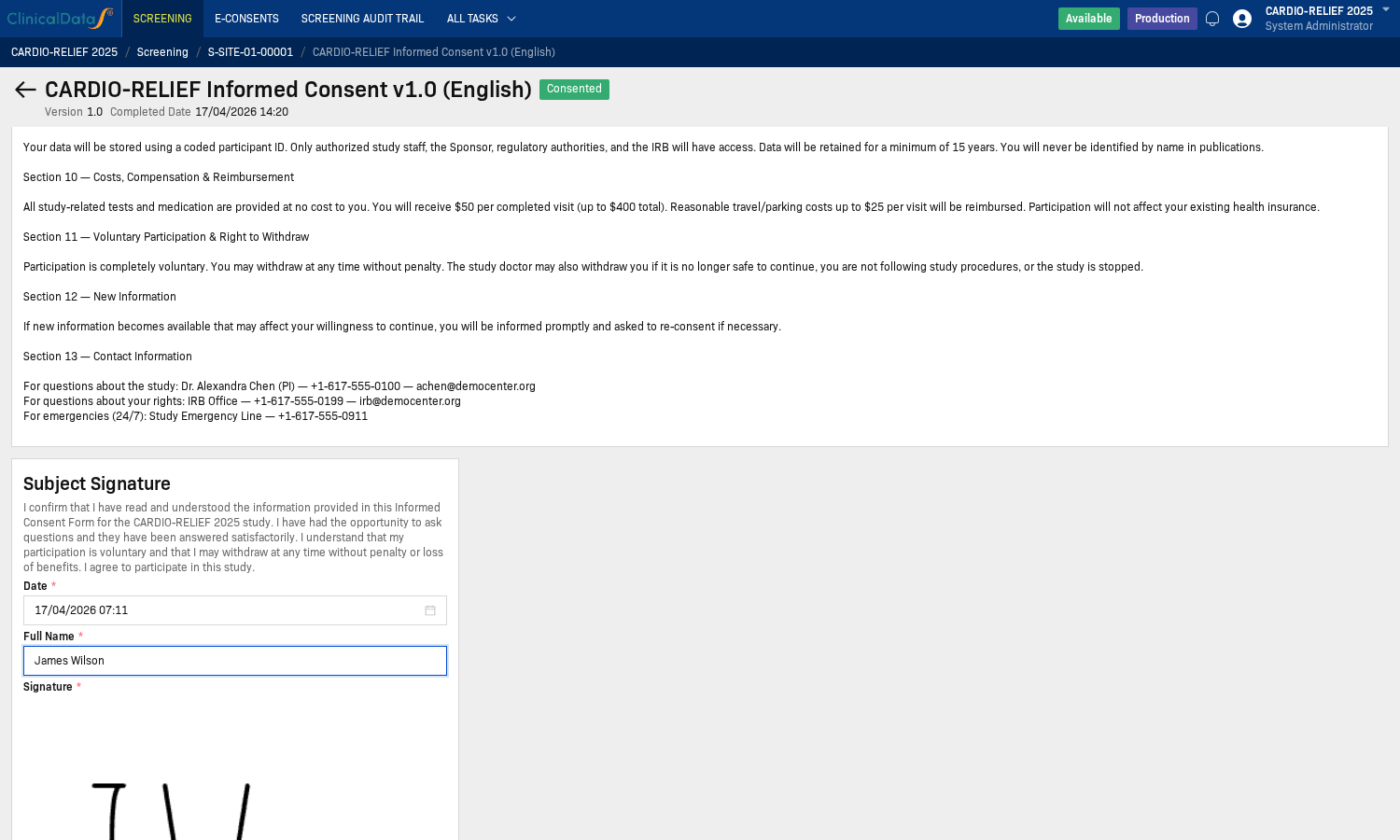 Signing Step 4 - Fill in Date and Full Name