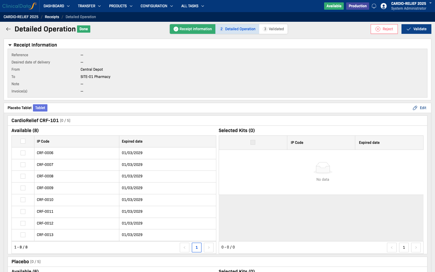Detailed Operation — IP code selection
